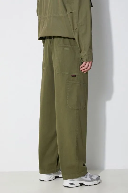 Gramicci cotton trousers Rock Slide Pant green color G4SM.P087