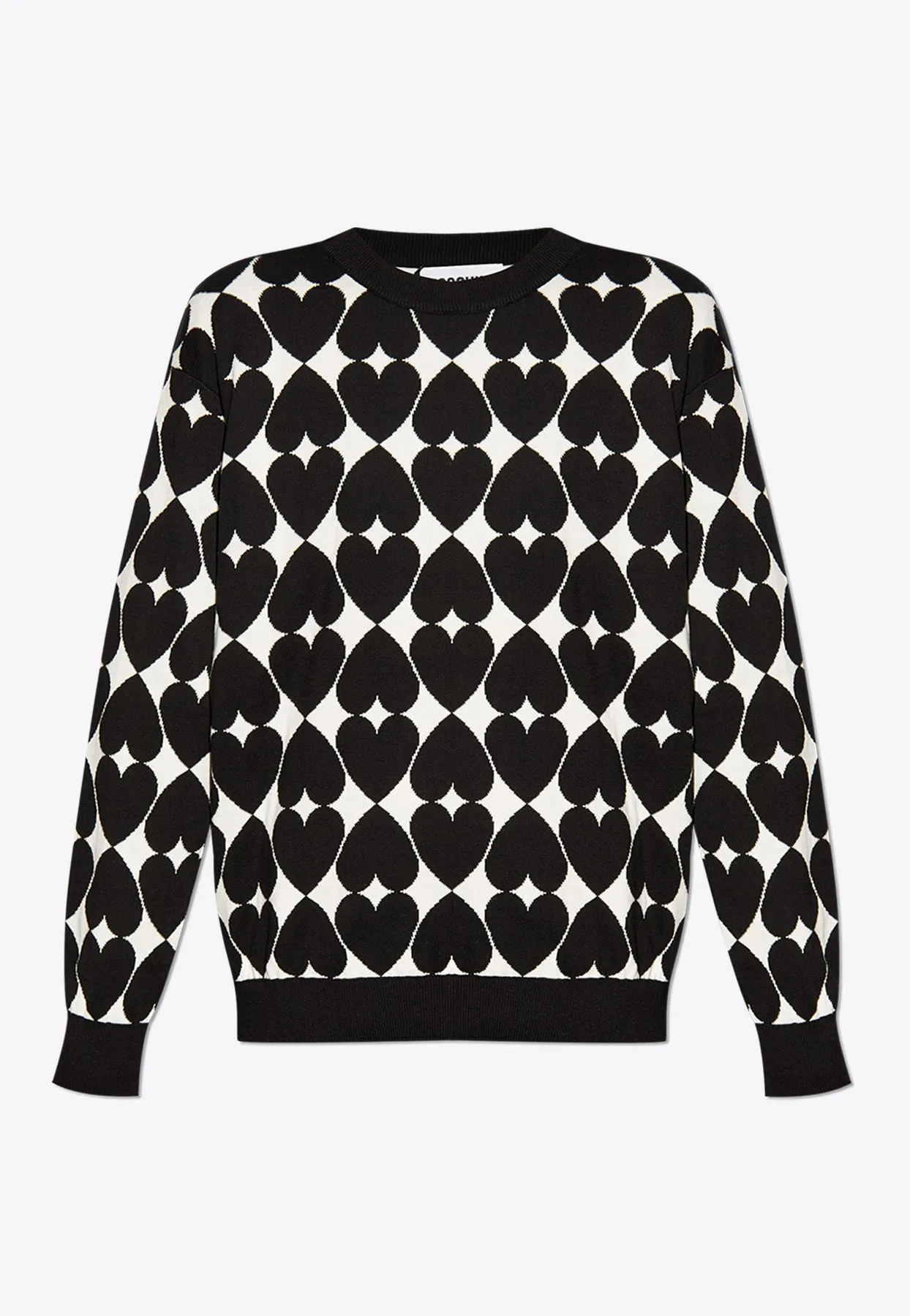 Heart Motif Knit Sweater