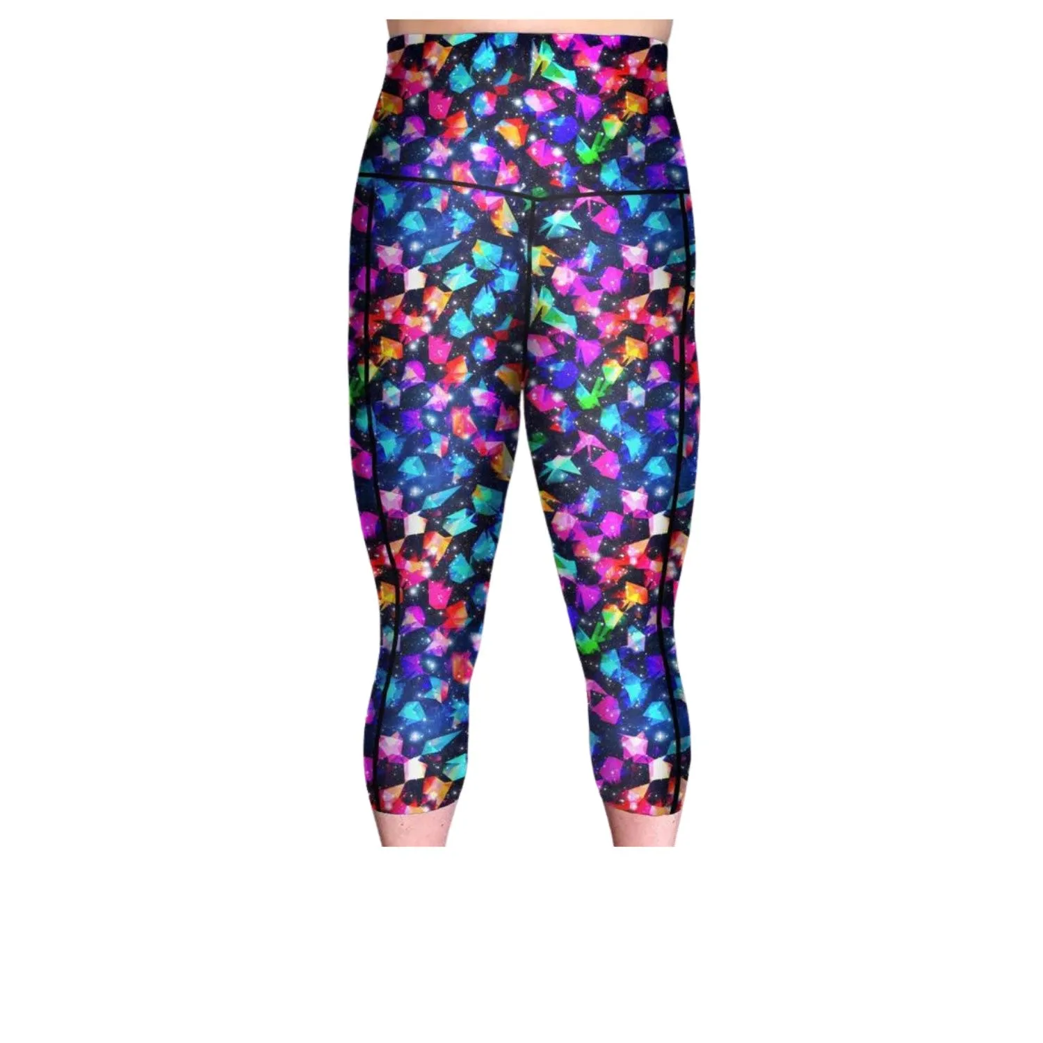 HI Capri Gym leggings- Firecracker