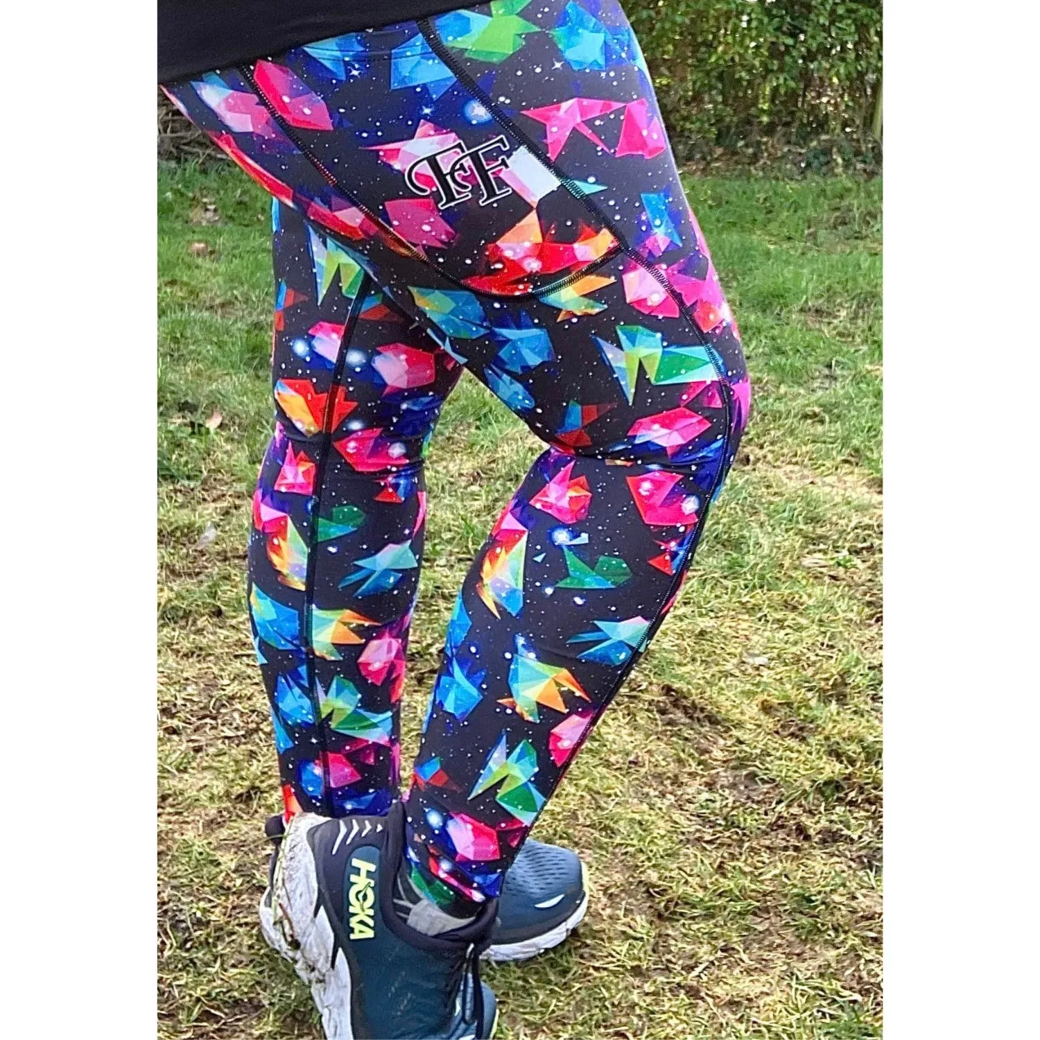 HI Capri Gym leggings- Firecracker