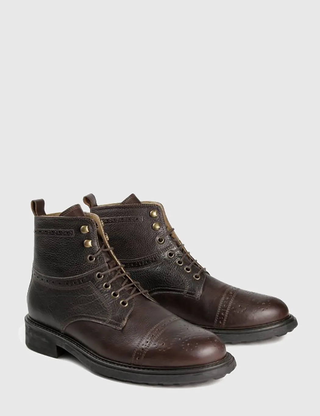 Hudson Fernie Ankle Boots (Leather) - Brown