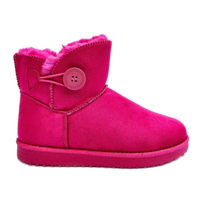 Insulated Women's Snow Boots With Fuchsia Siriol Decoration pink