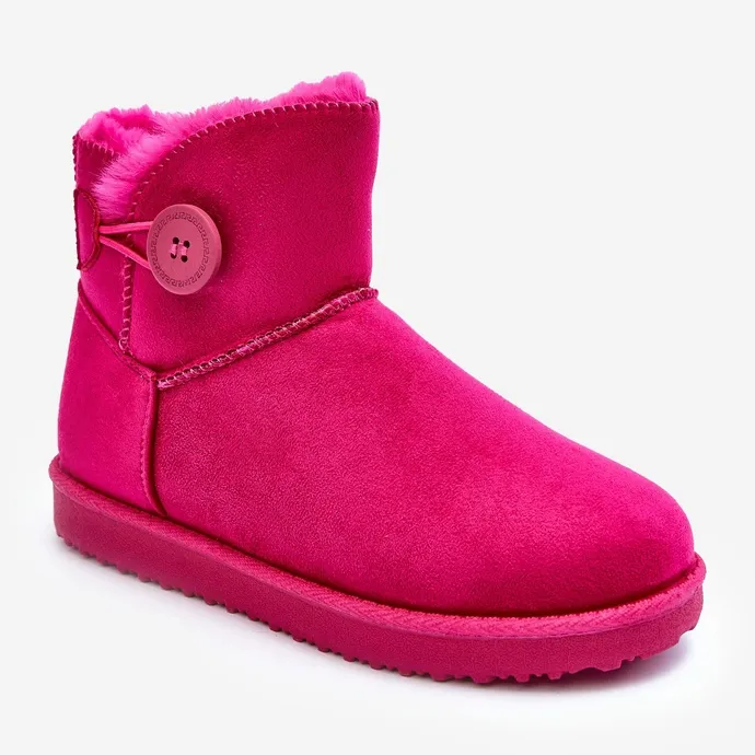 Insulated Women's Snow Boots With Fuchsia Siriol Decoration pink