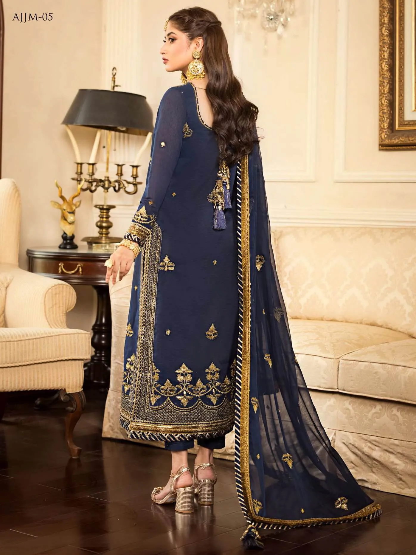 Jhilmil by Asim Jofa Unstitched Embroidered 3 Piece Suit AJJM-05