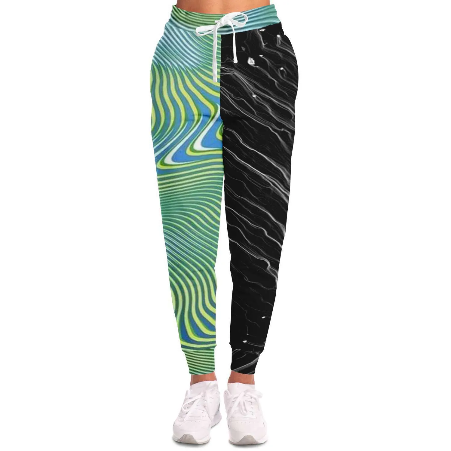 jogger green black