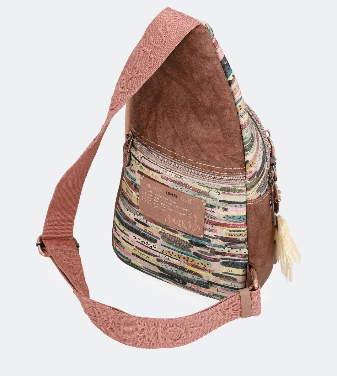 Jungle printed tear shaped backpack