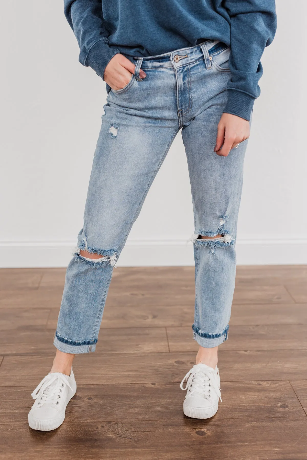 KanCan Boyfriend Jeans- Lila Wash