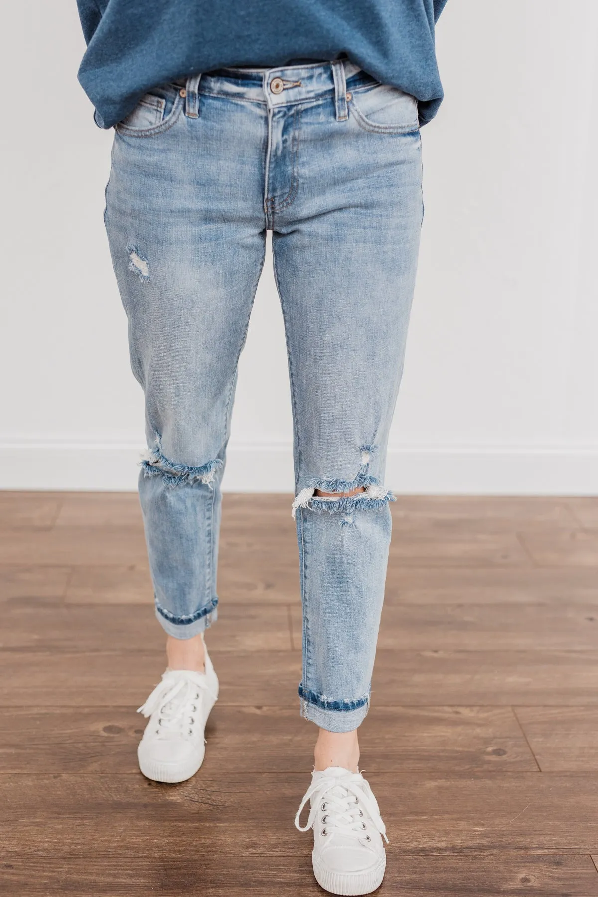 KanCan Boyfriend Jeans- Lila Wash