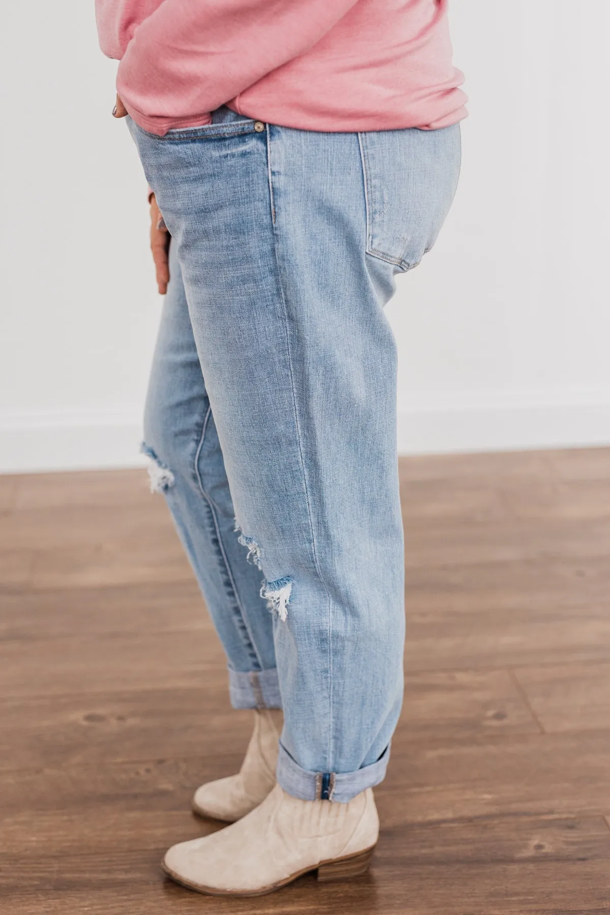 KanCan Boyfriend Jeans- Lila Wash