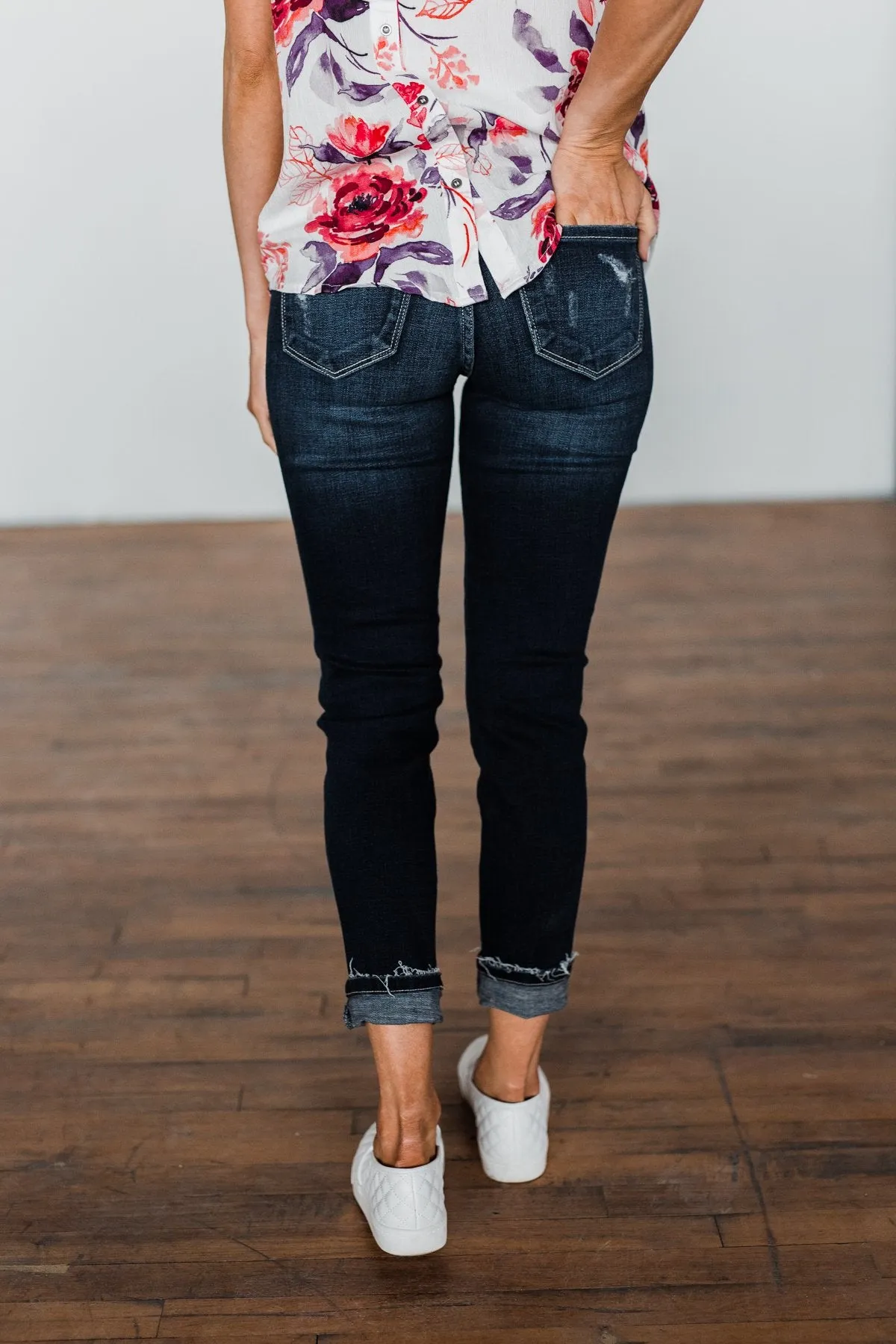 KanCan Distressed Jeans- Faye Wash