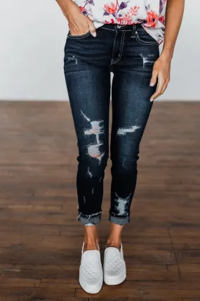 KanCan Distressed Jeans- Faye Wash