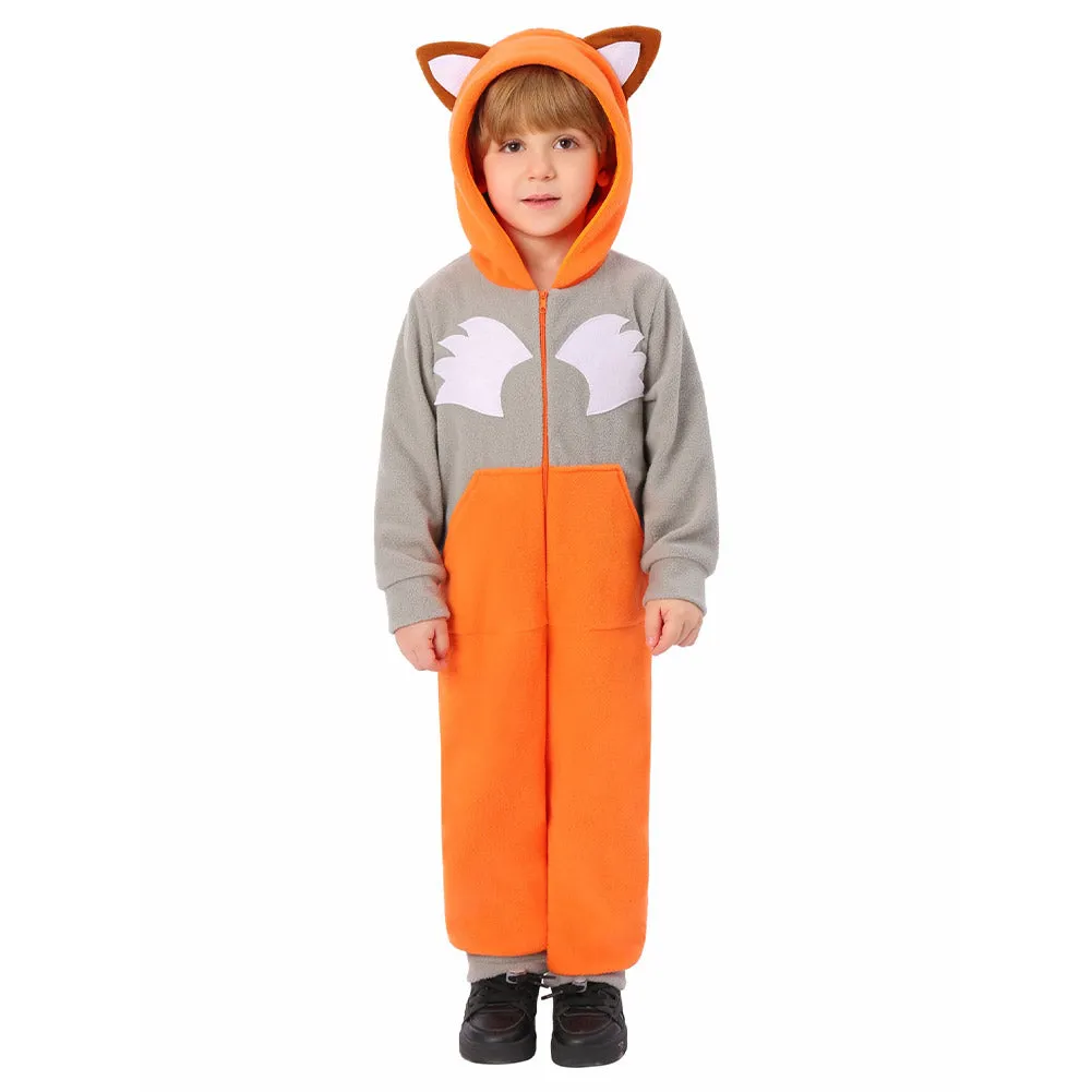 Kids Children Fox Cosplay Costume Outfits Halloween Carnival Suit