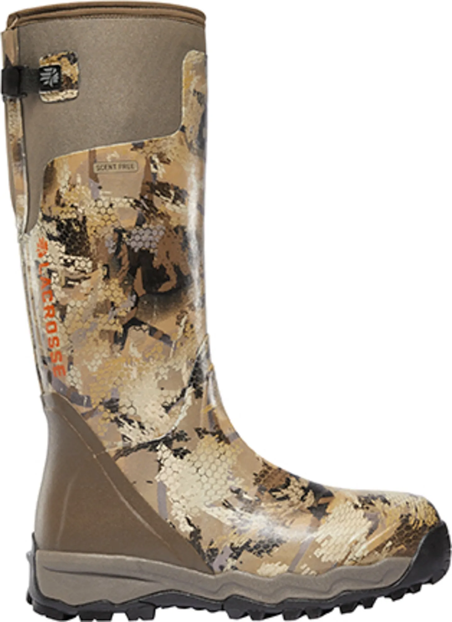 Lacrosse AlphaBurly Pro Mens Optifade Marsh Rubber 18in Hunting Boots