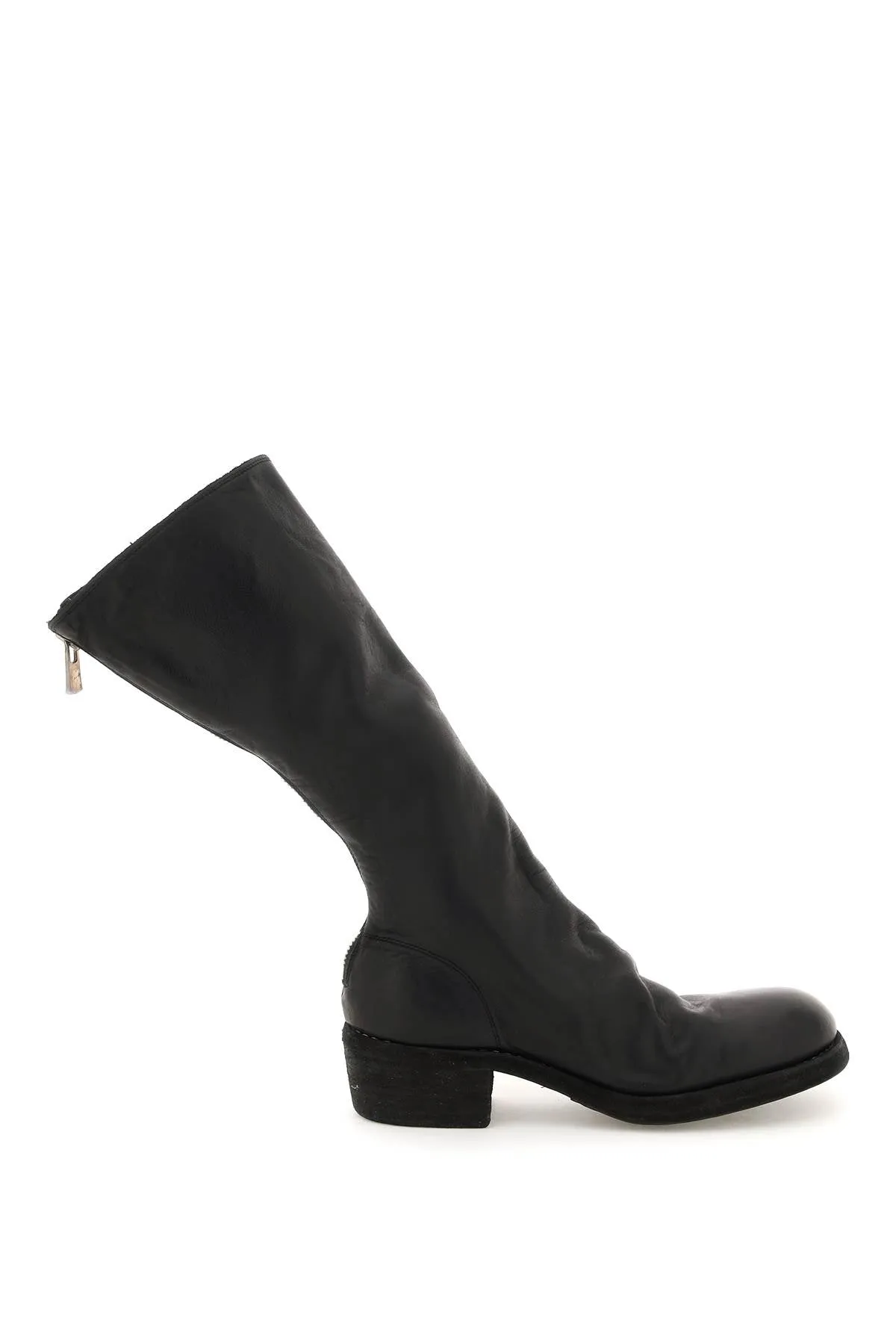 Leather Mid Calf Boots