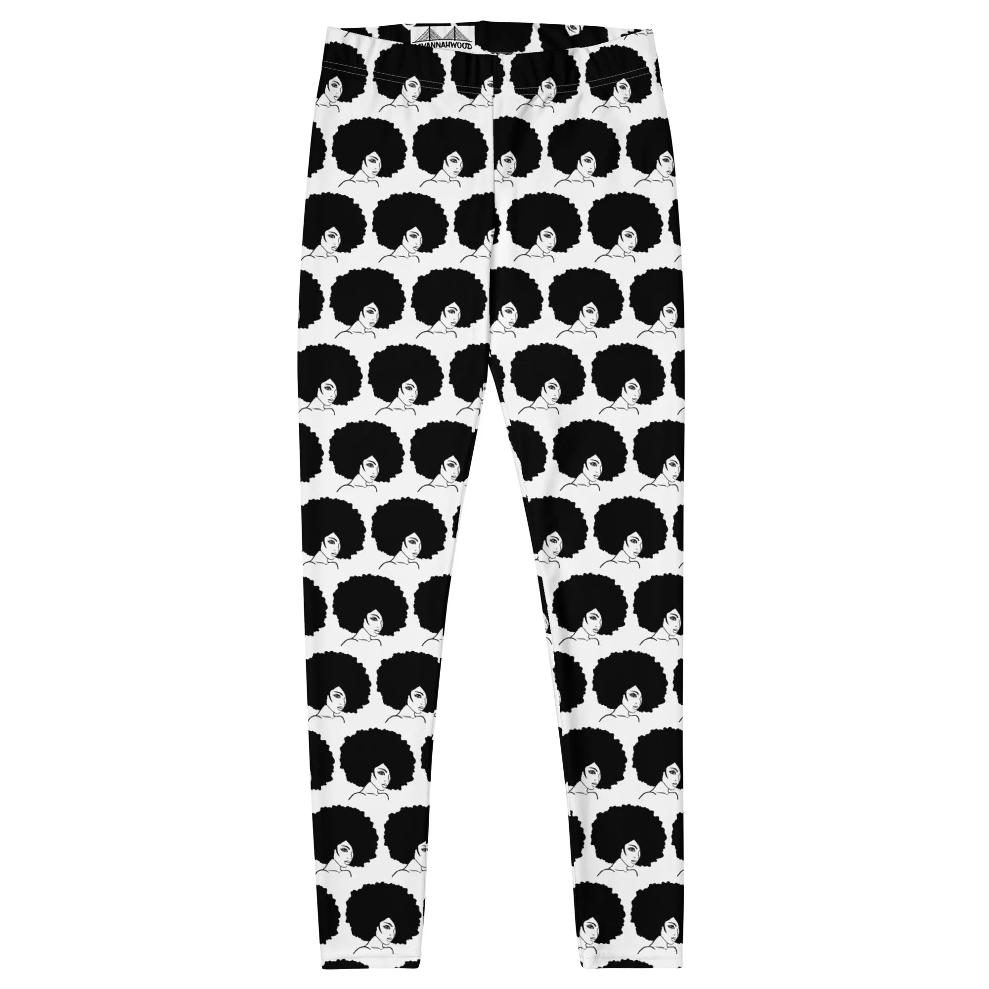 Leggings Black and White Afros