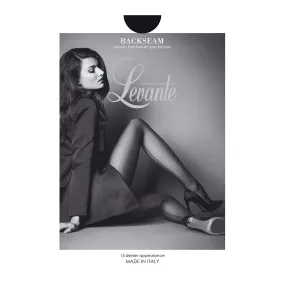 Levante - New Backseam Pantyhose | Black