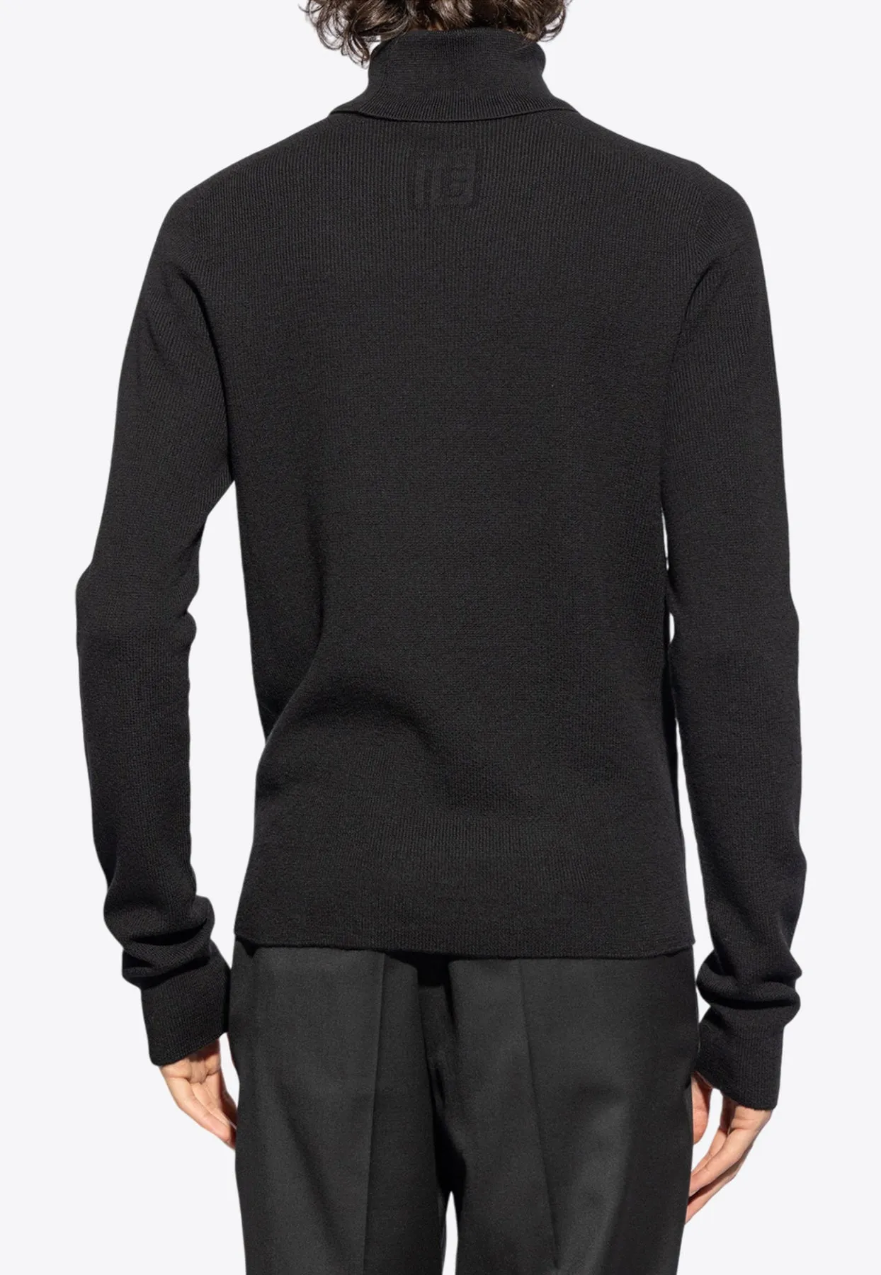 Logo-Patched High-Neck Sweater