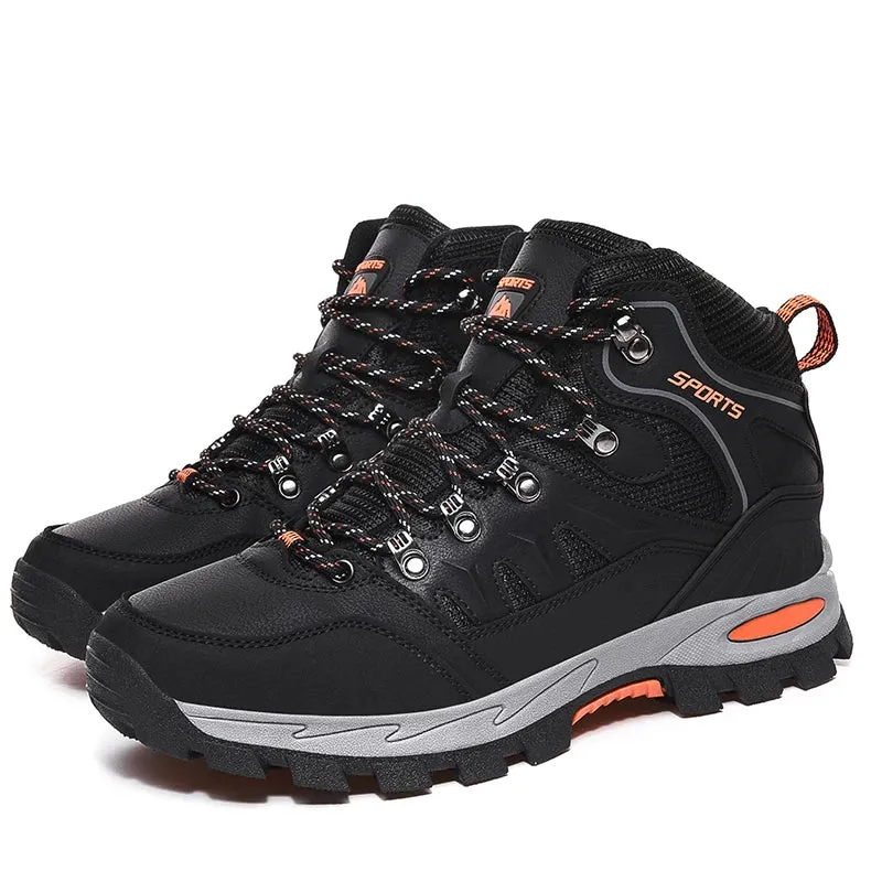 Men High Quality Leather Waterproof Hiking Boots