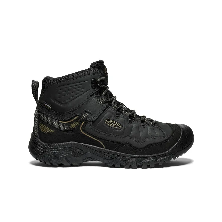 Men's Keen Targhee IV Waterproof Hiking Boot Color: Triple Black