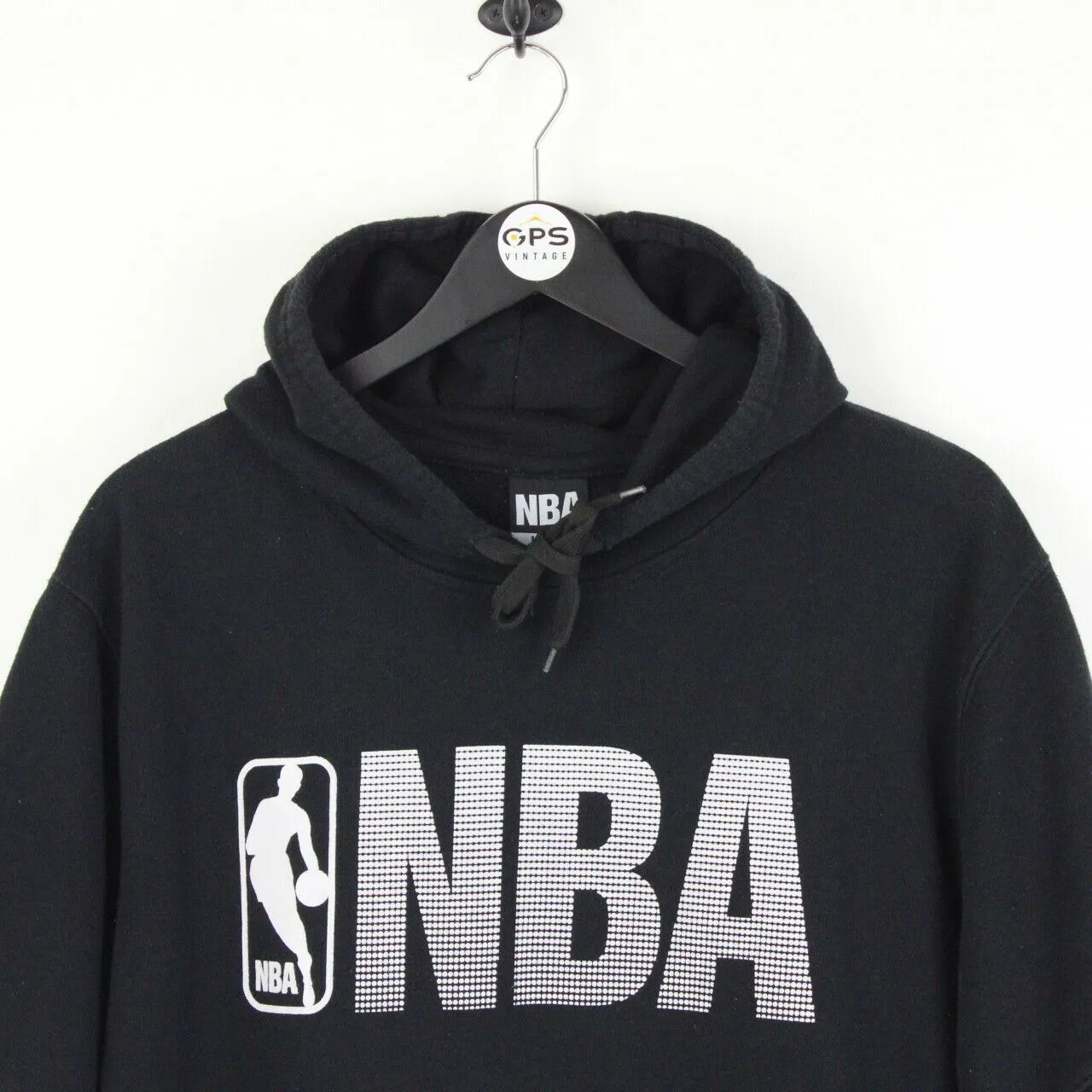 Mens NBA 00s Hoodie Black | Large