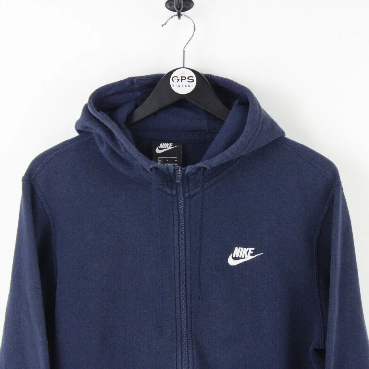 Mens NIKE Hoodie Navy Blue | Medium