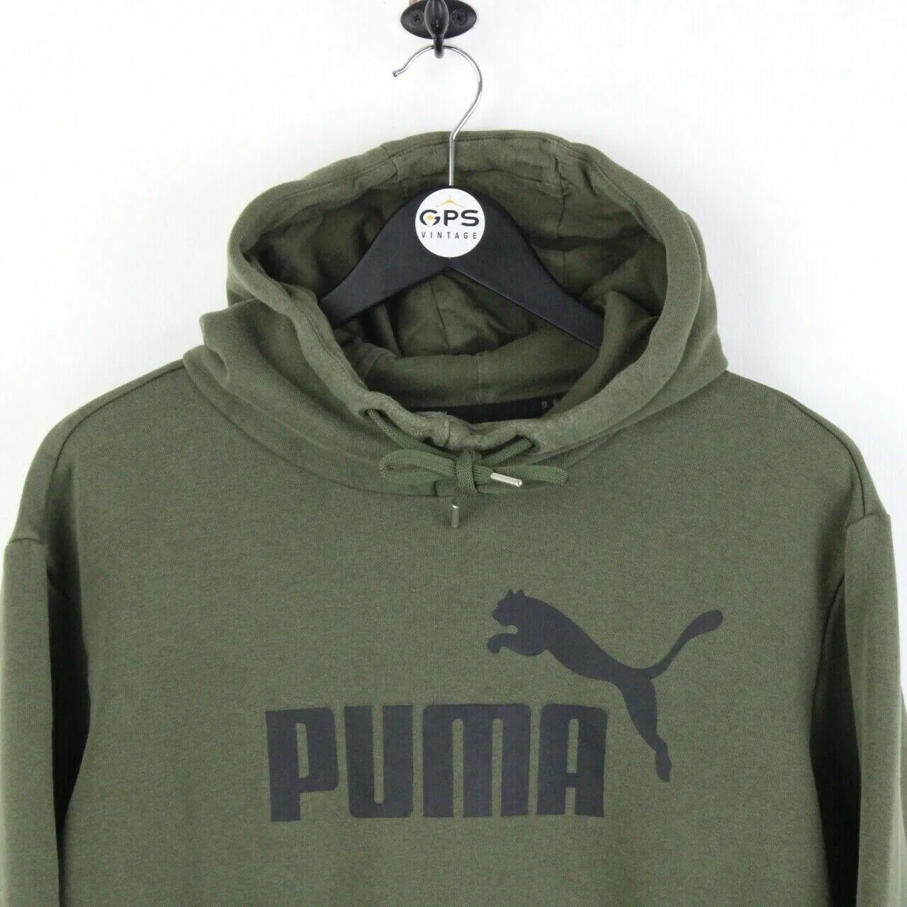 Mens PUMA Hoodie Green | Medium