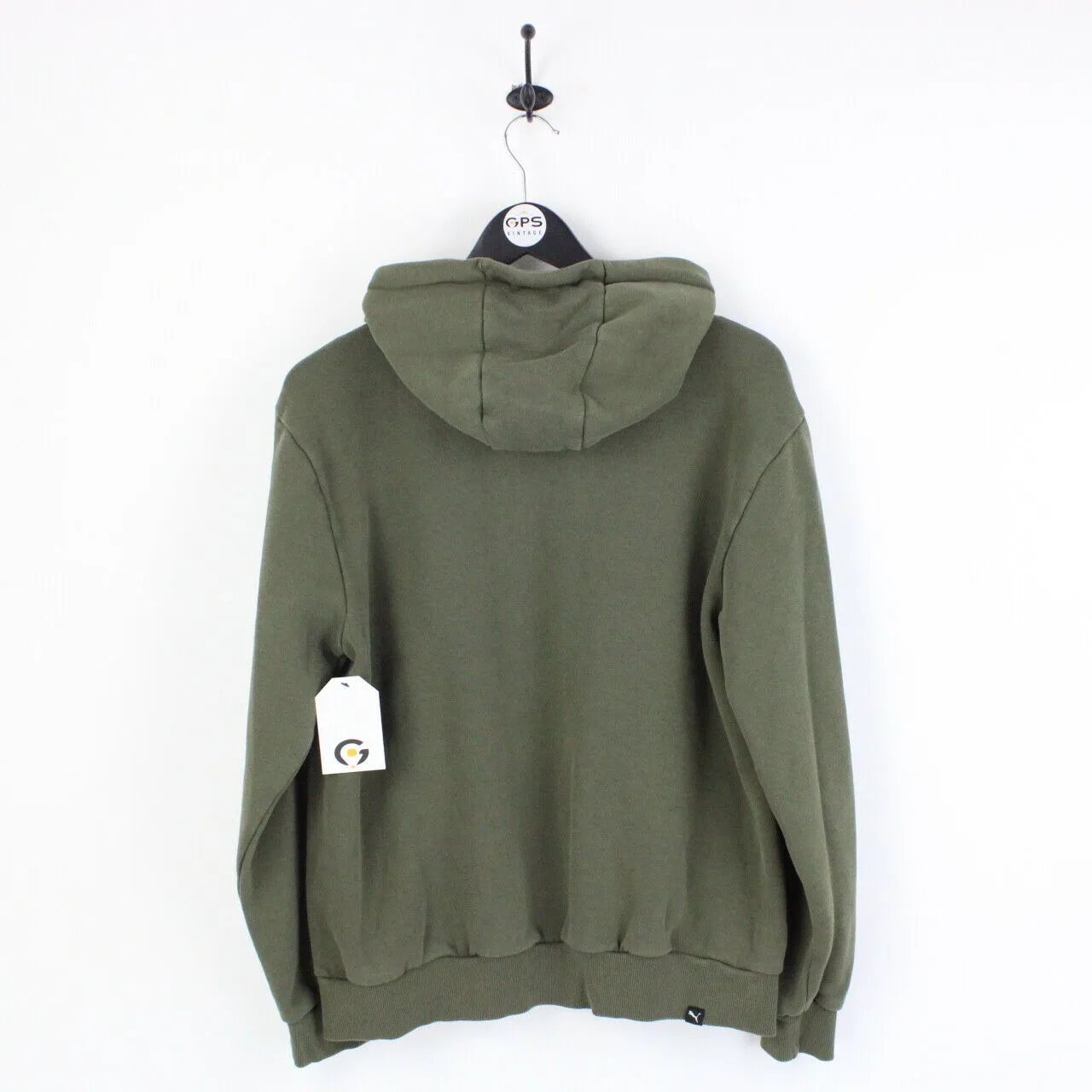 Mens PUMA Hoodie Green | Medium