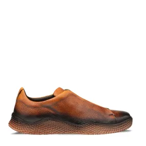 Mezlan Calico 20947 Men's Shoes Cognac Deer-Skin Leather Slip-On Sneakers (MZ3664)