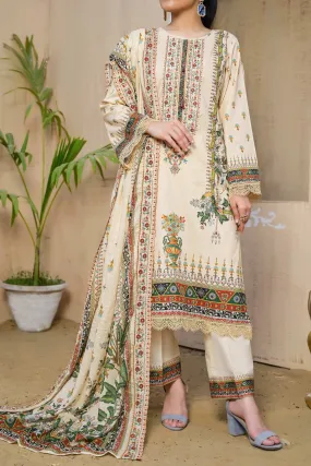 Misri By VS Textile Embroidered Lawn Unstitched 3 Piece Suit - 203