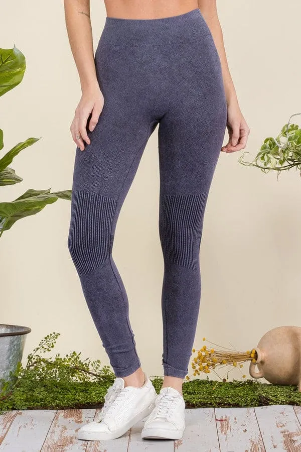 Moto Texture Detailed Leggings