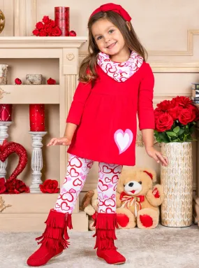 My Hearts With You Tunic, Scarf and Legging Set