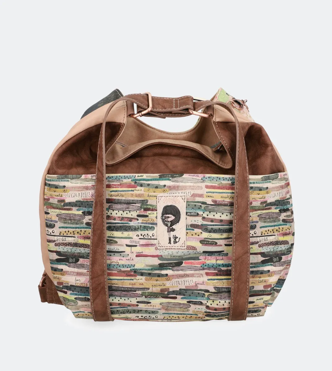 Nature hobo bag that can be converted into a backpack