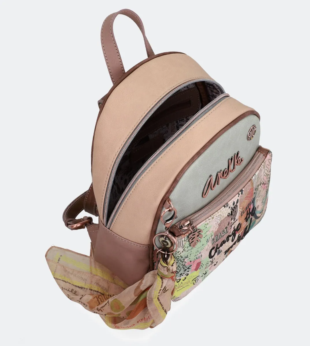 Nature printed backpack