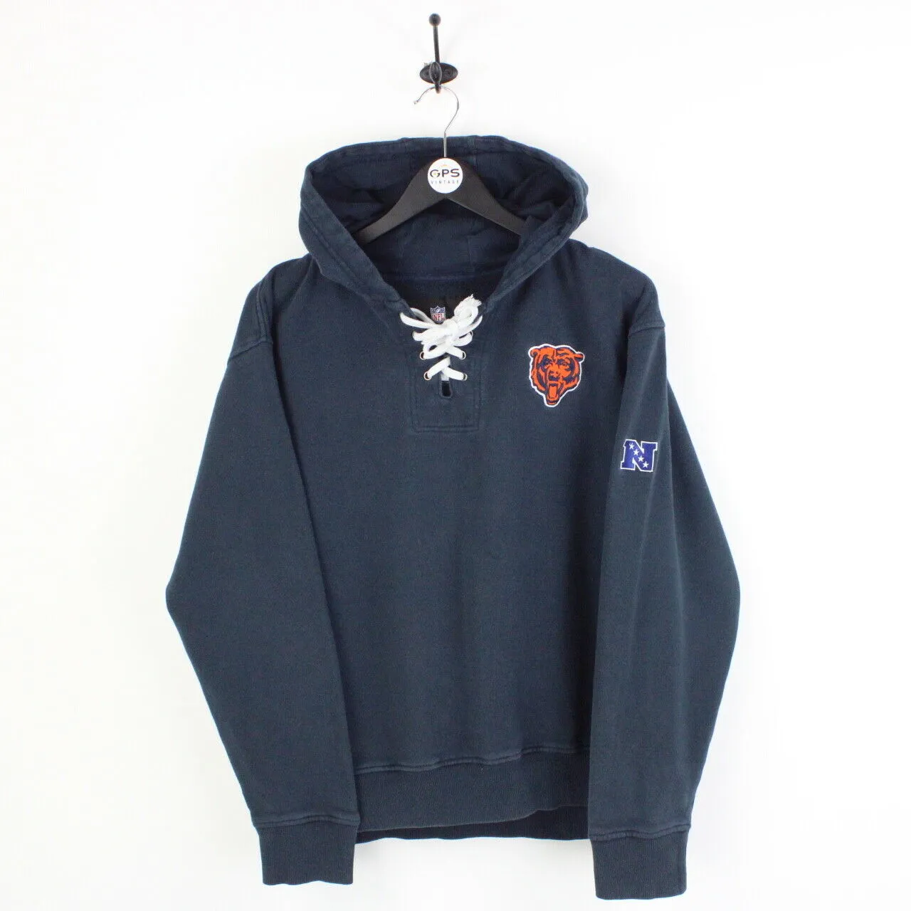 NFL 00s Chicago BEARS Hoodie Navy Blue | Medium