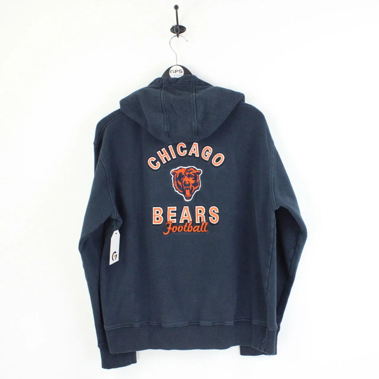 NFL 00s Chicago BEARS Hoodie Navy Blue | Medium