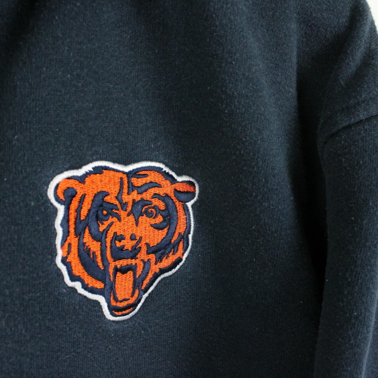 NFL 00s Chicago BEARS Hoodie Navy Blue | Medium