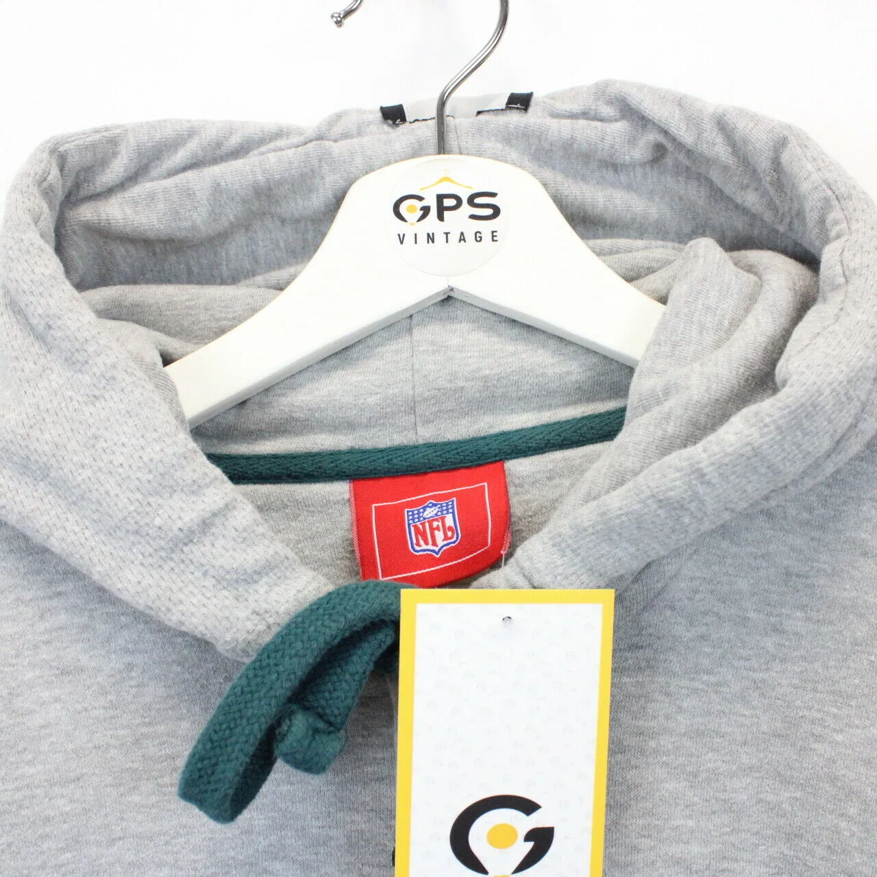 NFL 00s Philadelphia EAGLES Hoodie Grey | Large