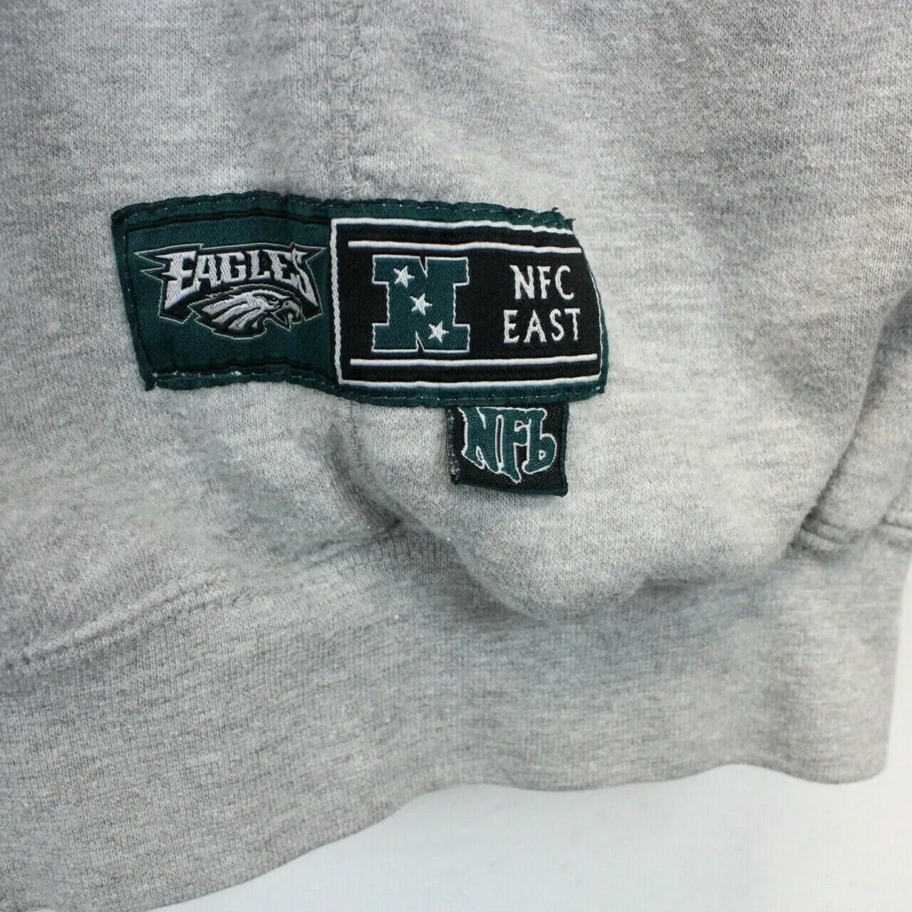 NFL 00s Philadelphia EAGLES Hoodie Grey | Large