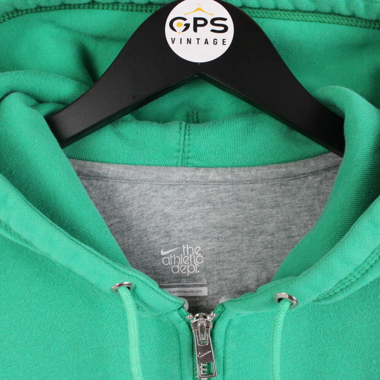 NIKE 00s Hoodie Green | Large