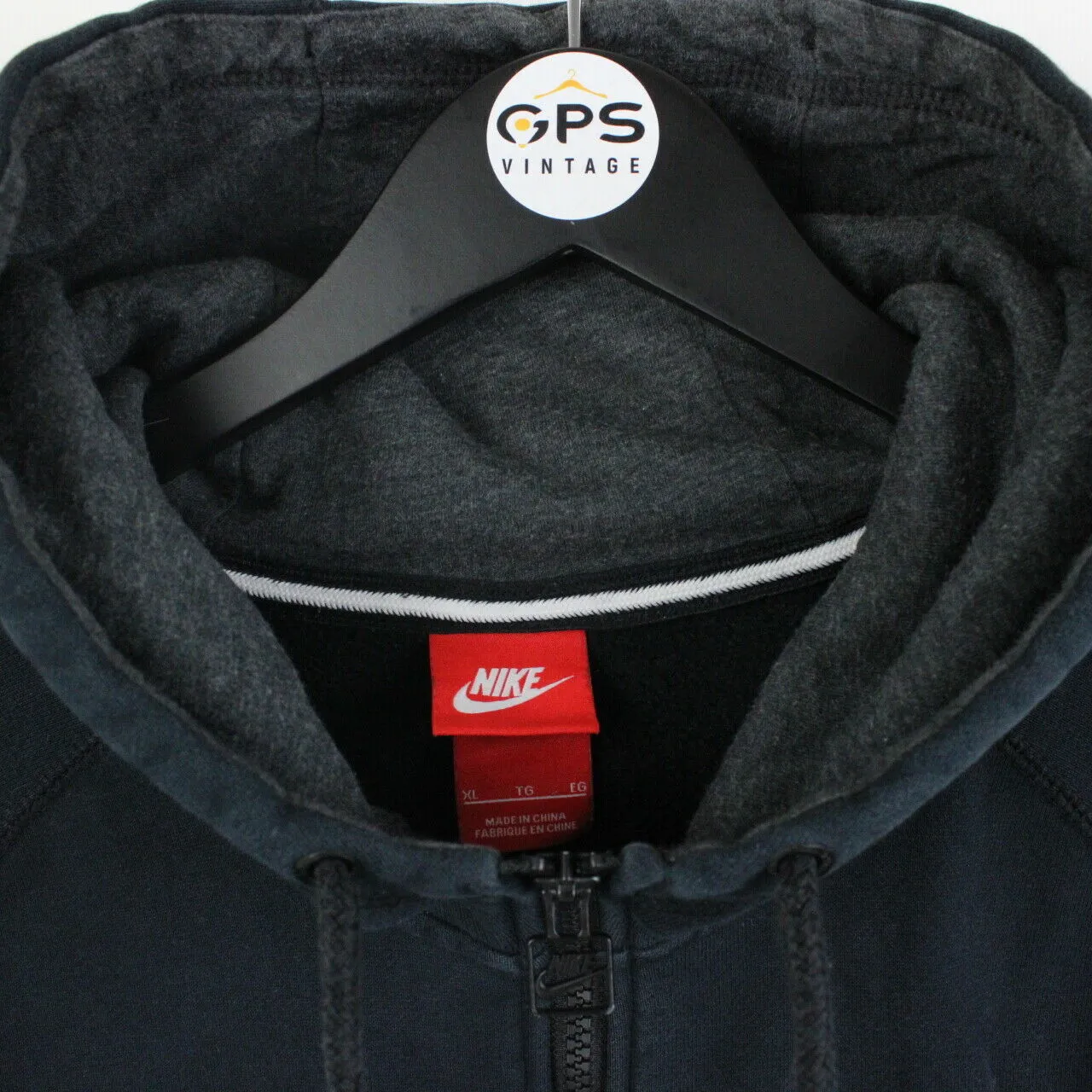 NIKE Hoodie Black | XL