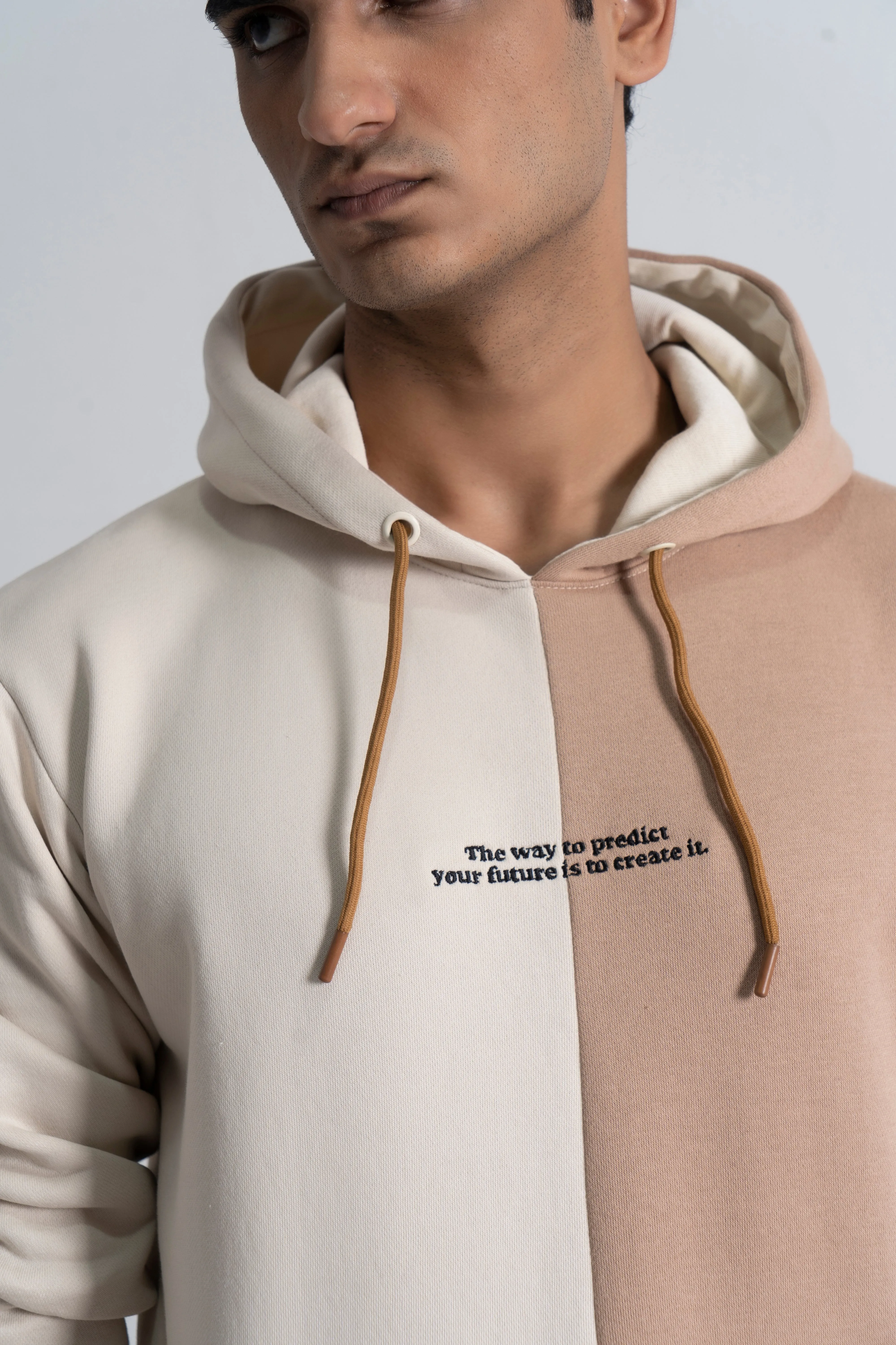 Oatmeal Fleece Graphic Hoodie