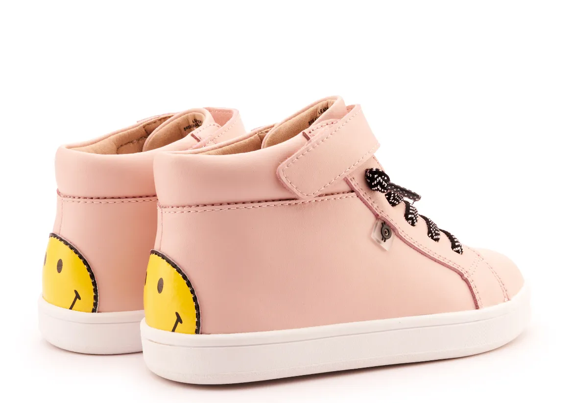 Old Soles Powder Pink Smile Hi Top Sneaker