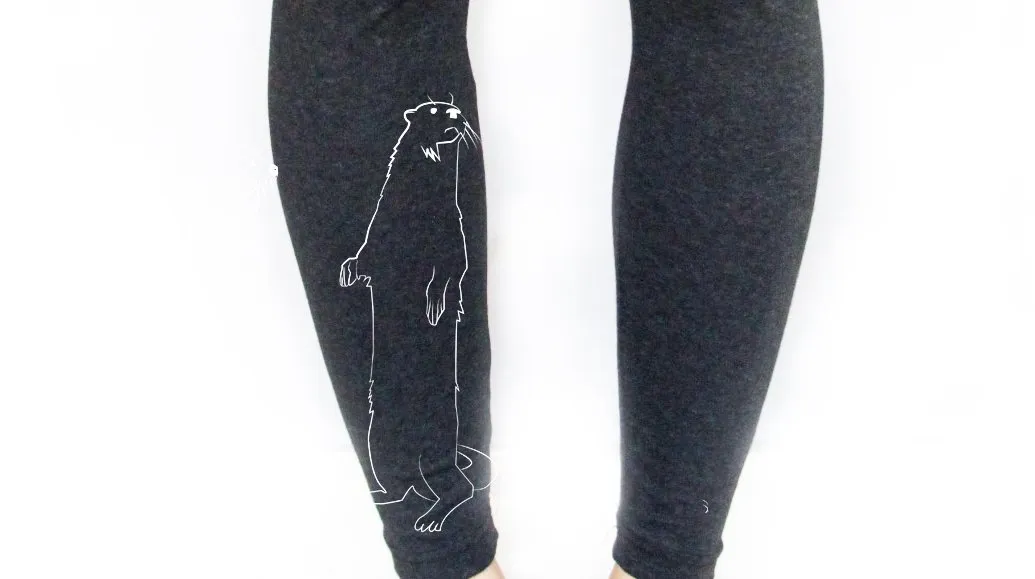 Otter leggings, charcoal grey