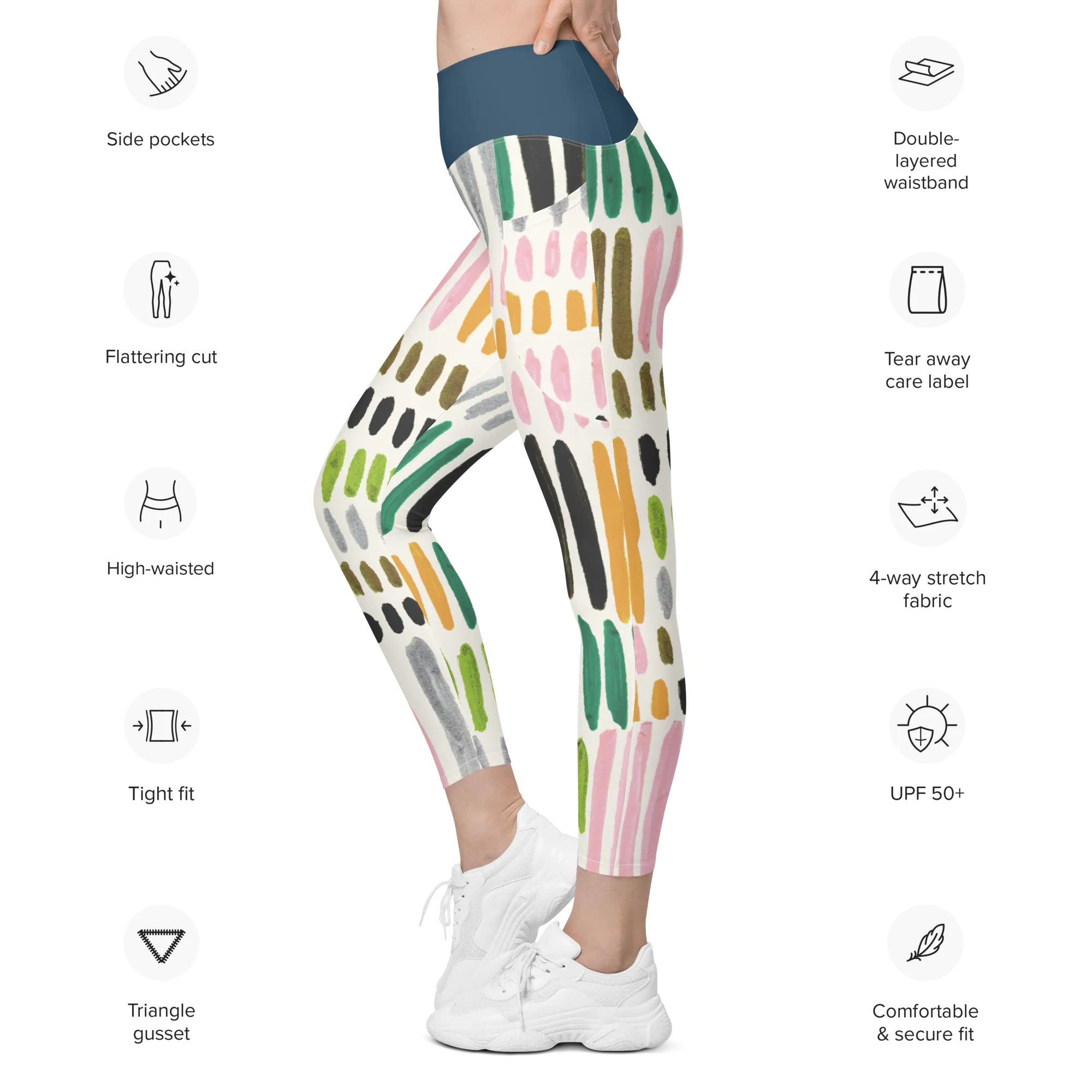 Paint Swatch Pocket Leggings