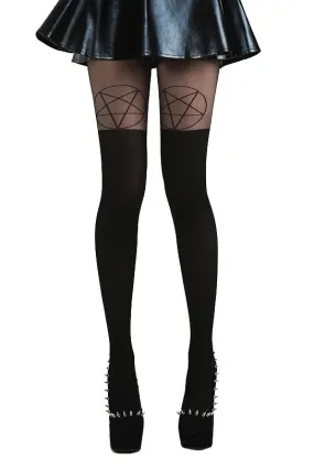 Pantyhose Pentagram Tights | Dark Ages