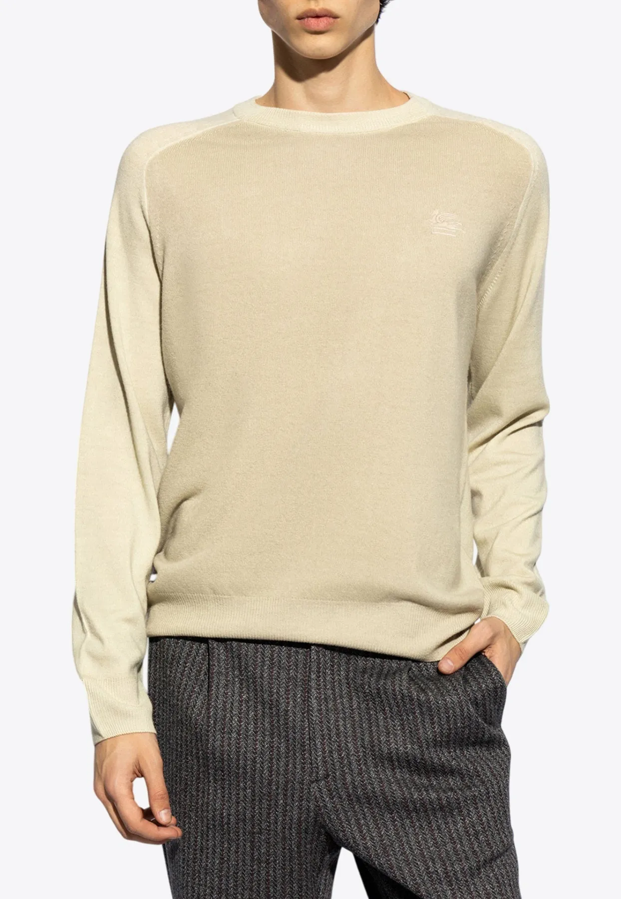 Pegaso Embroidered Wool Sweater