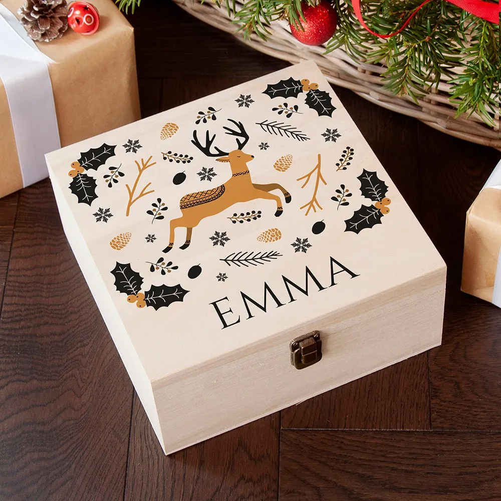 Personalised Scandi Deer Christmas Eve Box