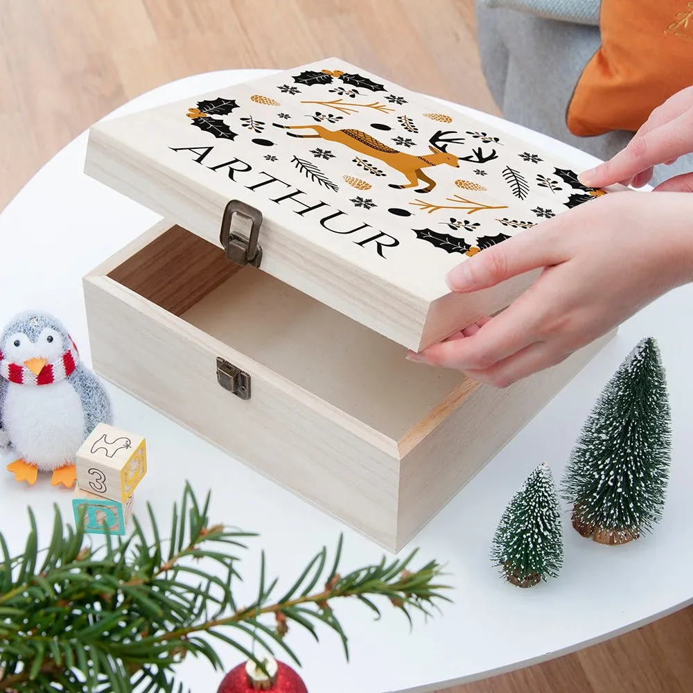 Personalised Scandi Deer Christmas Eve Box