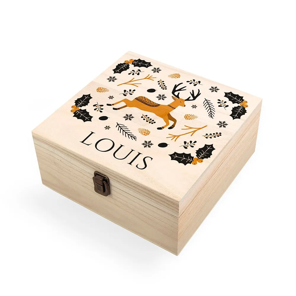 Personalised Scandi Deer Christmas Eve Box