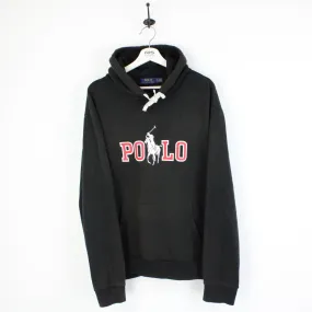 RALPH LAUREN 00s Hoodie Black | XL